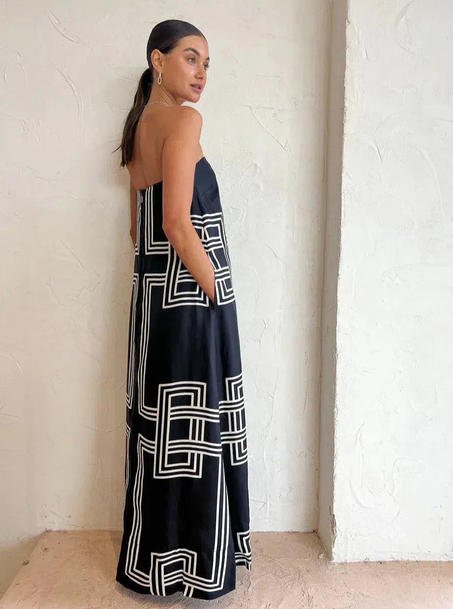 Ginger & Smart Walk In The Line Gown Black Size AU 10 photo 2