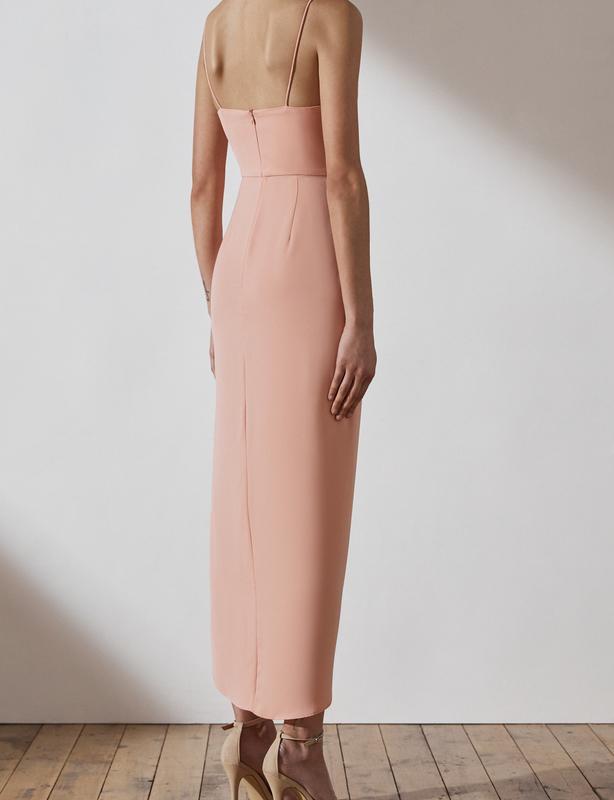 Shona Joy Samantha Core Cocktail Dress - Dusty Pink - Size 10 photo 4