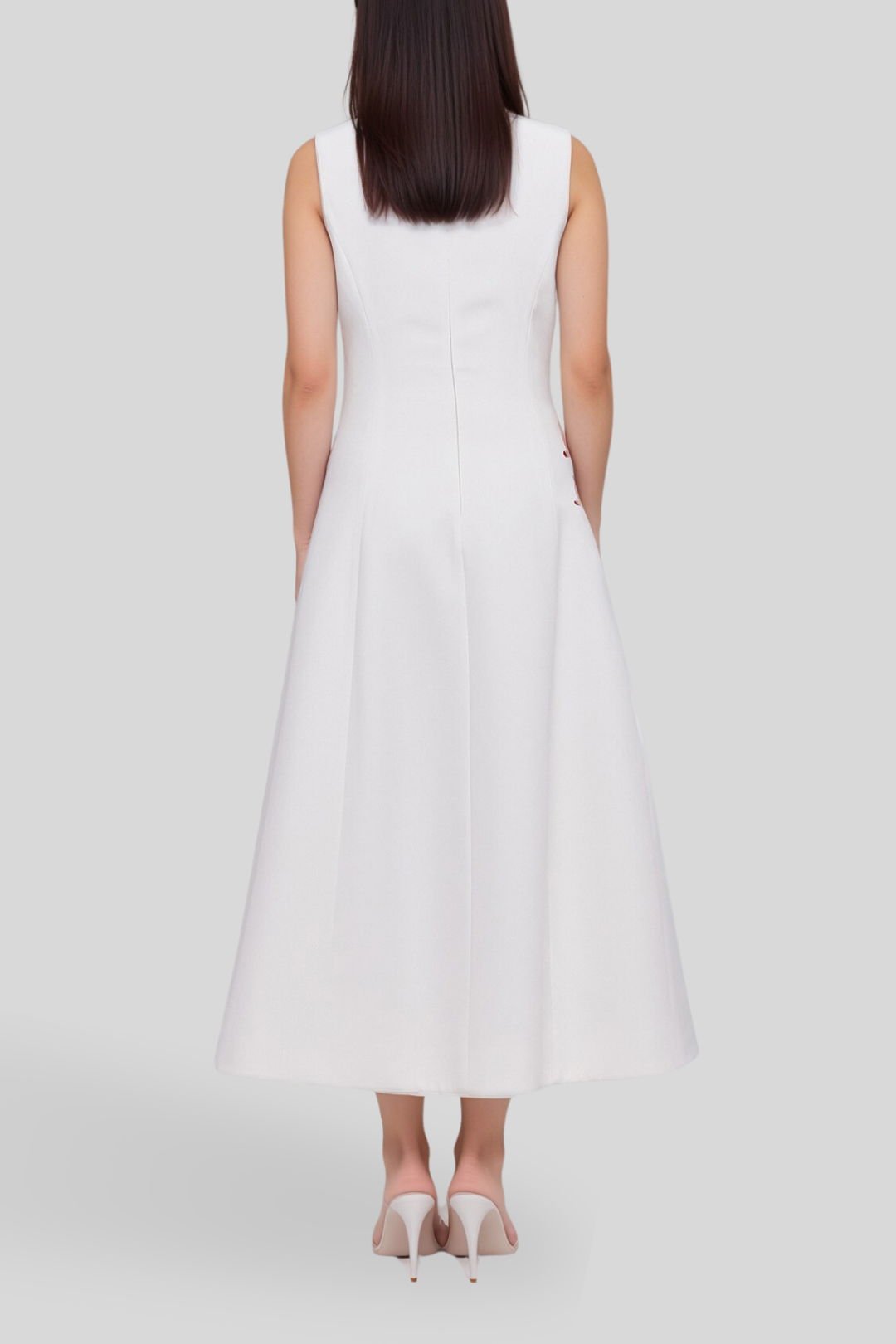 Cleo Sleeveless Embroidery Midi Dress photo 2