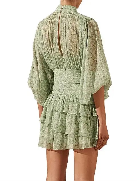 Shona Joy - Aurore Long Sleeve Ruched Mini Dress photo 2