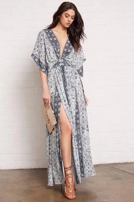 Sheike Bijar Maxi Dress Print Size 16 photo 3
