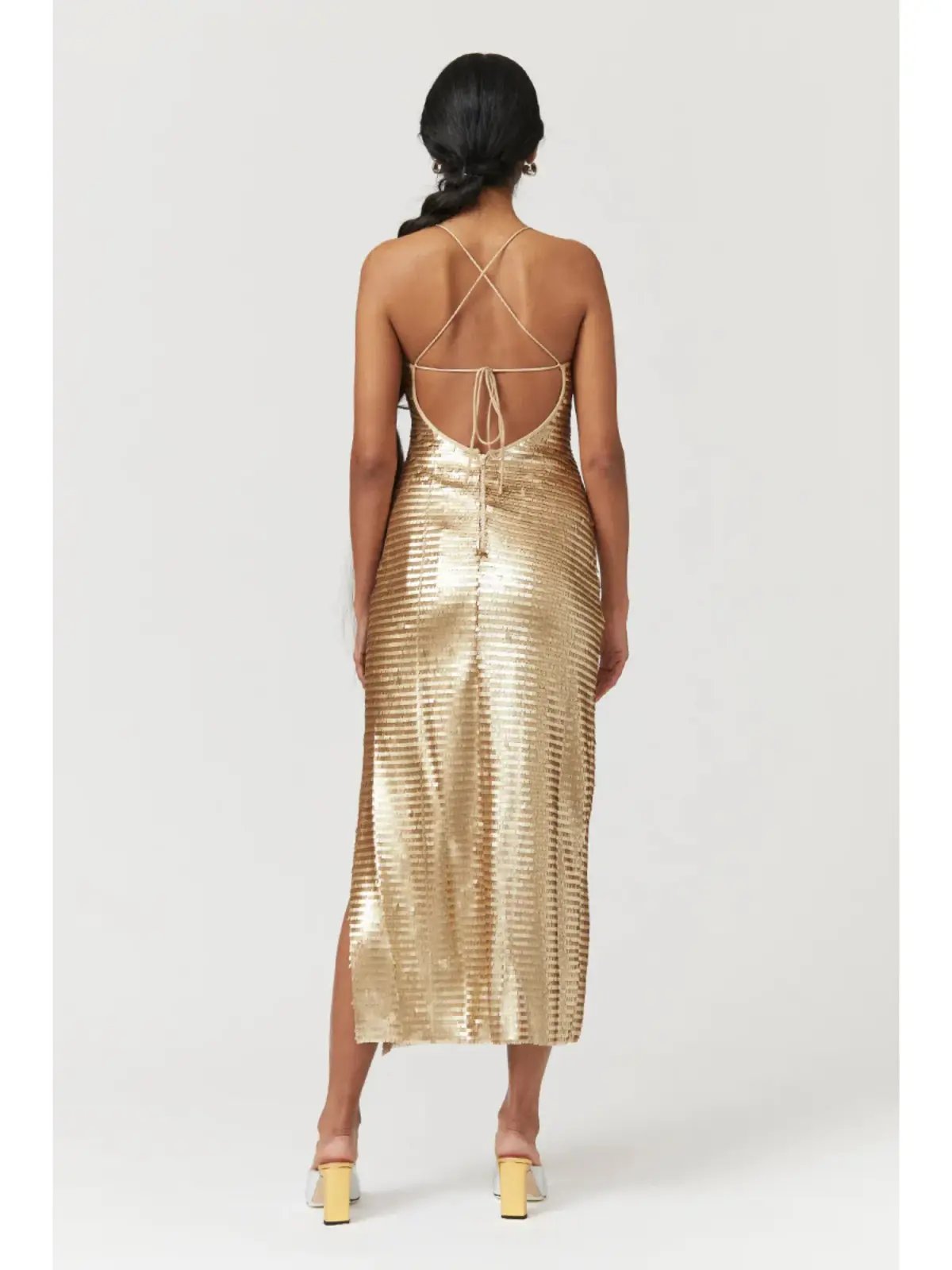 Suboo Pyra Strappy Maxi Dress Gold Size Small / AU 8 photo 3