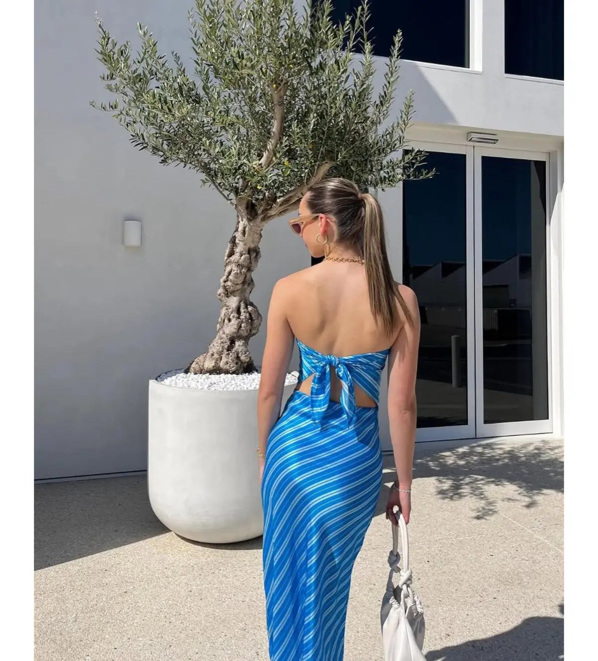 Steele Matching Set Azure Stripe Size S / AU 8 photo 3