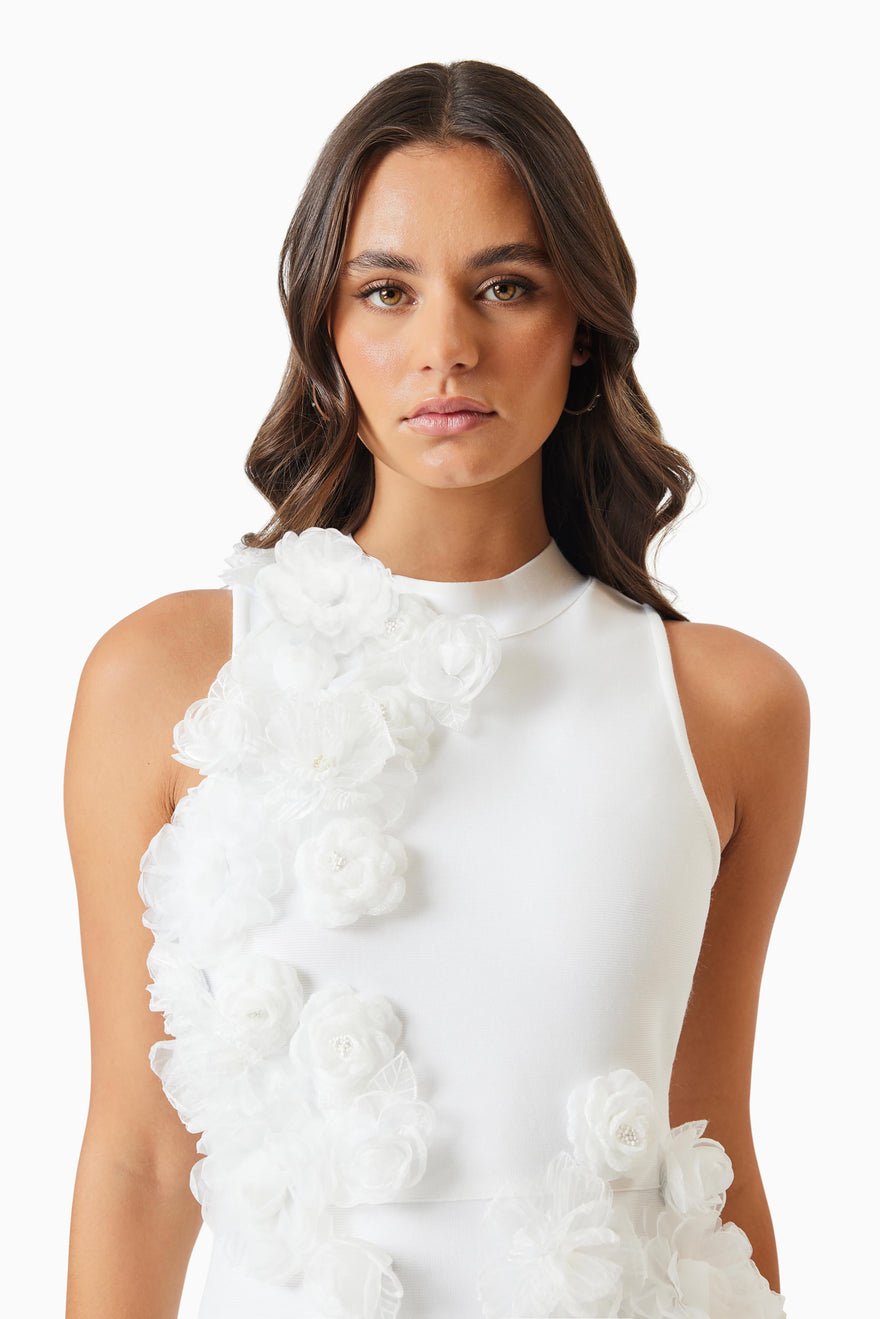 Elliatt Whitetail Midi Dress - Ivory photo 2
