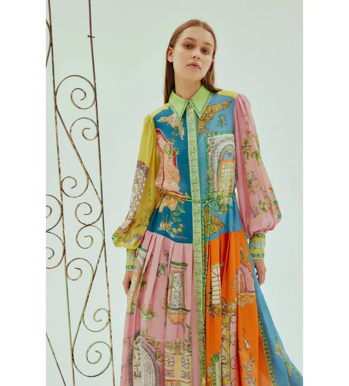 Alémais Monte Midi Shirtdress Multi Size 16 photo 2