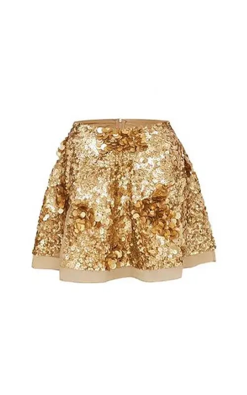 Aje Sorian Skirt Gold Size 10 photo 2