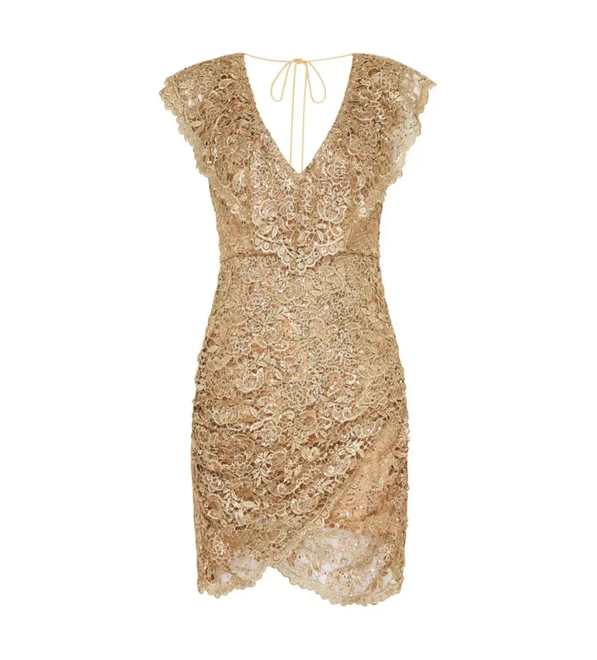 Spell Nina Shift Mini Dress Bronze Size S/AU 8 photo 5