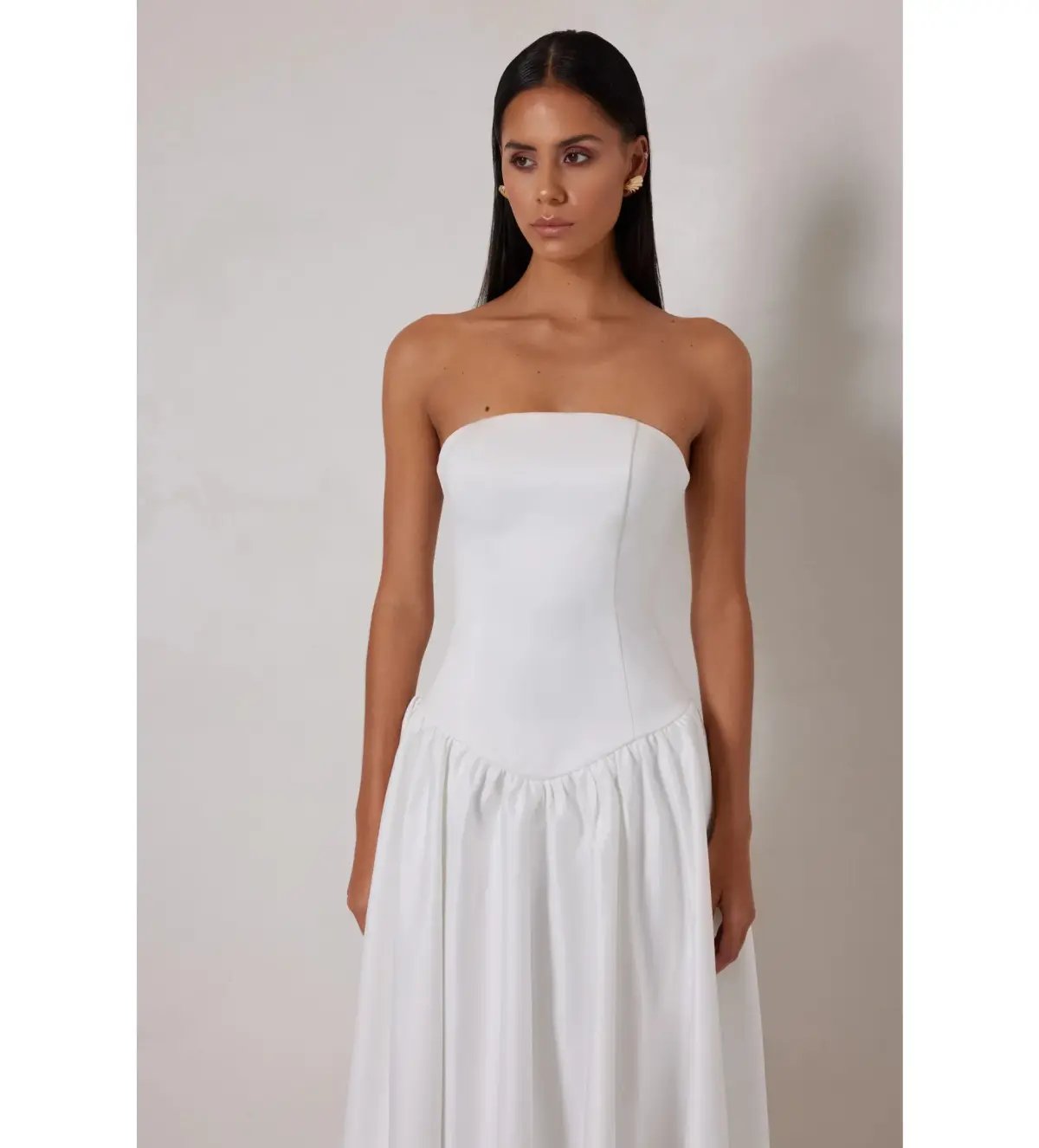 Elle Zeitoune Maggie Midi Dress White Size AU 8 photo 5