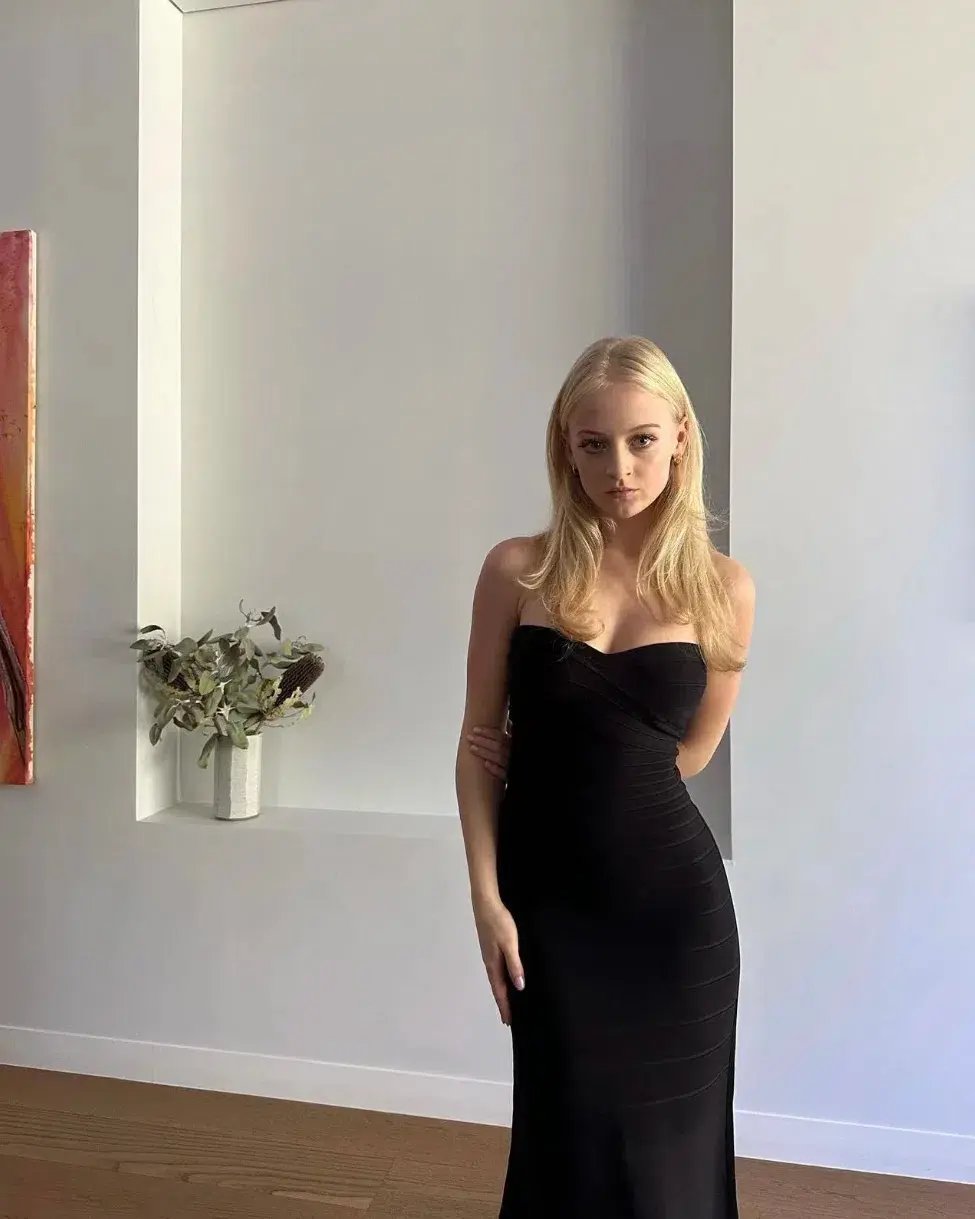 Herve Leger Sara Gown Size Black Small / AU 8 photo 2