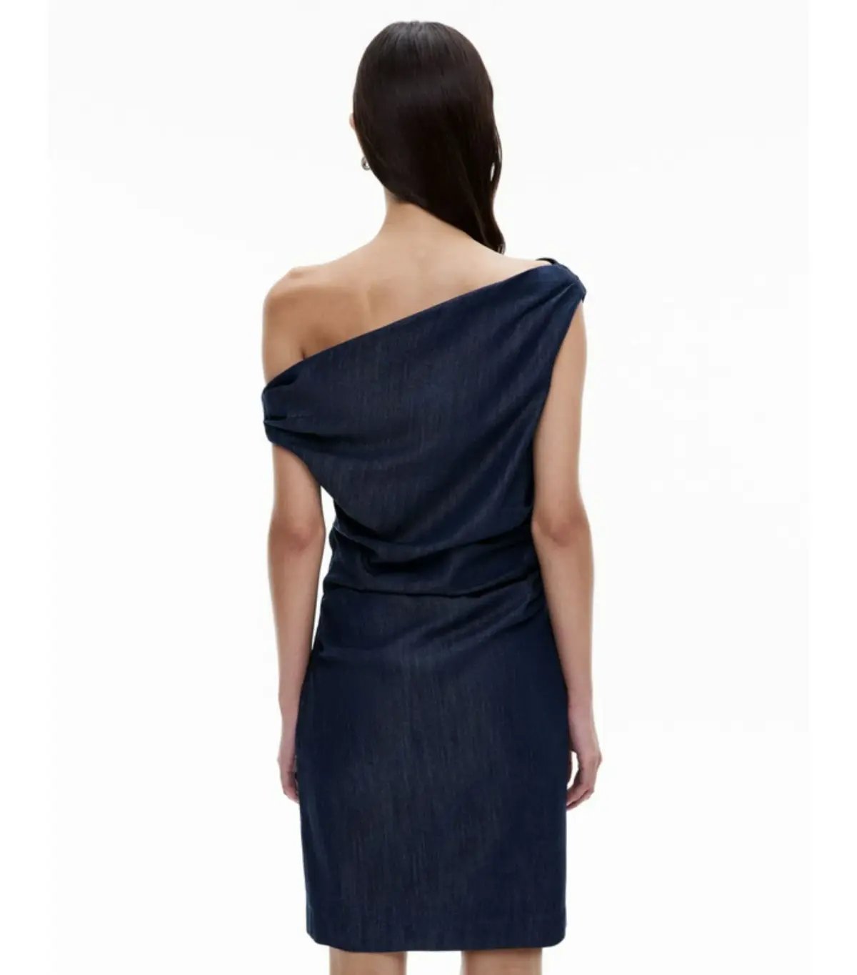 Witchery Off Shoulder Denim Mini Dress Blue Size AU 8 photo 4