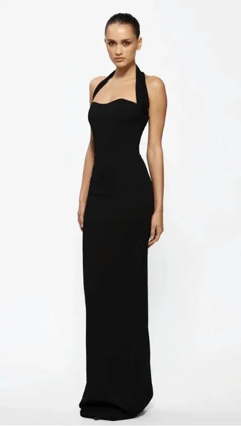 Effie Kats Marian Gown in Black Size 8 photo 2