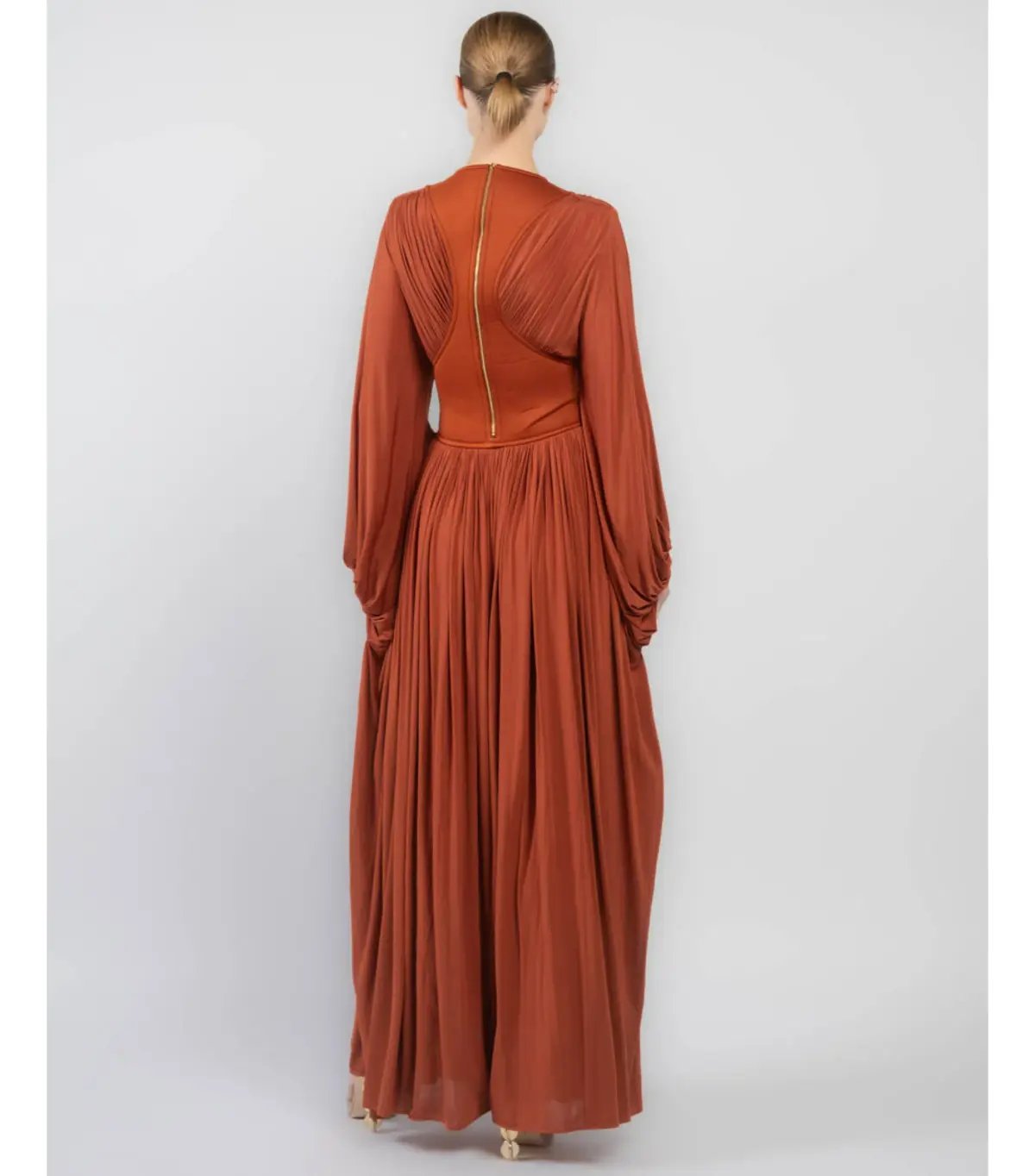 Zimmermann Illuminate Batwing Maxi Dress in Rust Size 2 / AU 12 photo 4