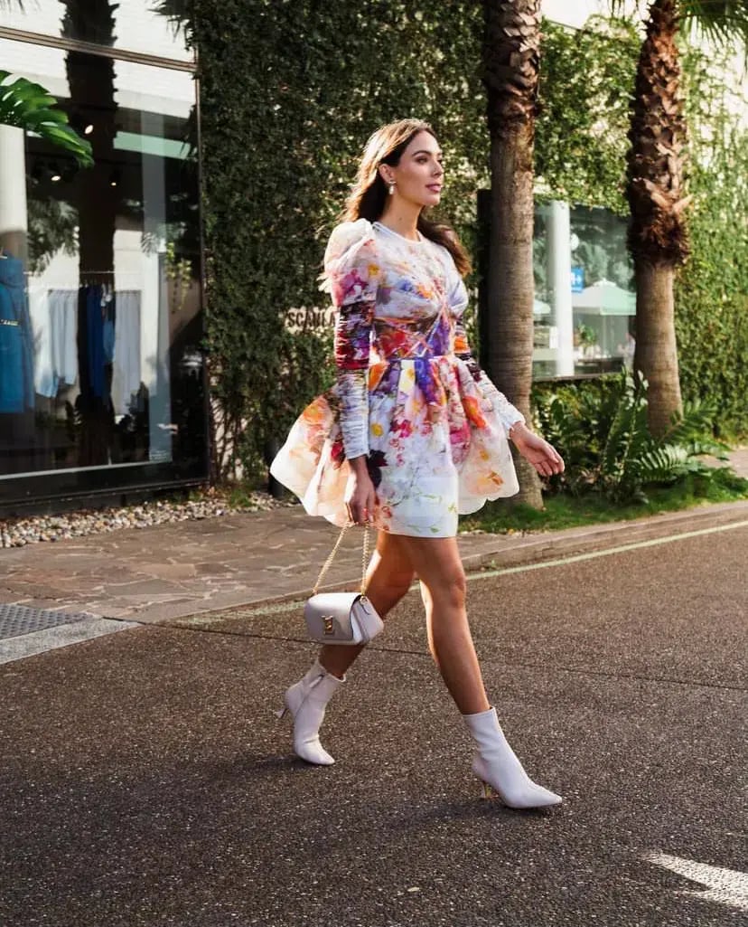 Zimmermann Prima Panelled Mini Dress Print Size 0 photo 5