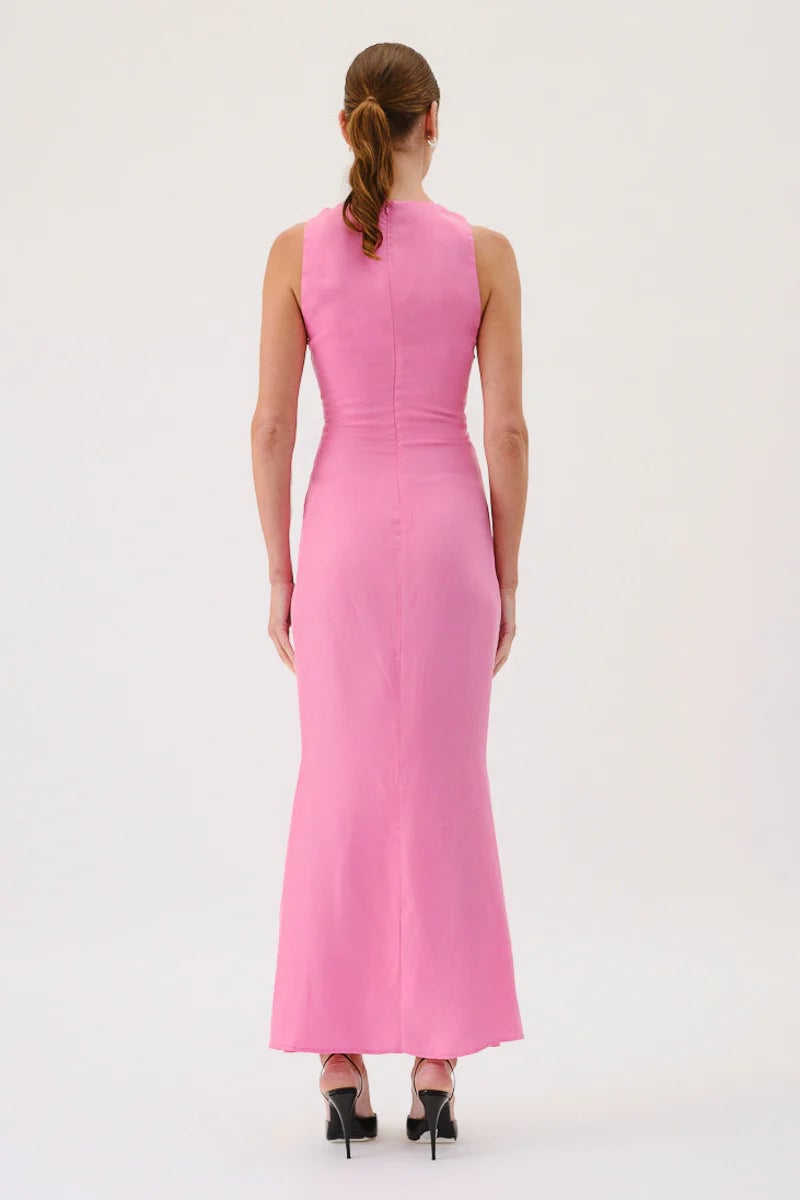 SUBOO JASPER SLEEVELESS TWIST FRONT MAXI DRESS - PINK photo 3