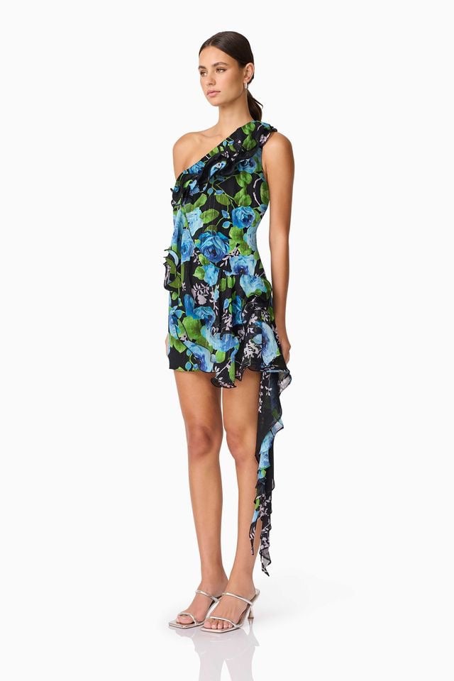 Elliatt Briony Mini Dress - Black Multi photo 3
