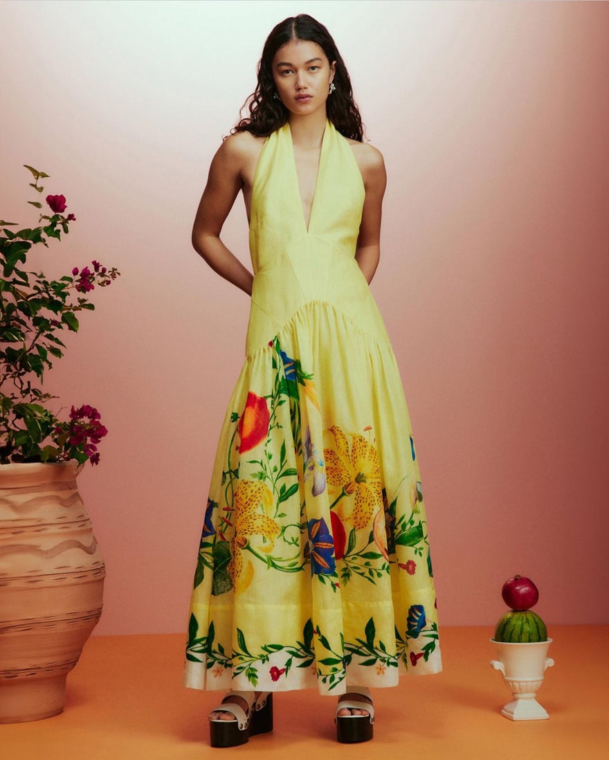 Alemais Dahlia Halter Gown photo 3