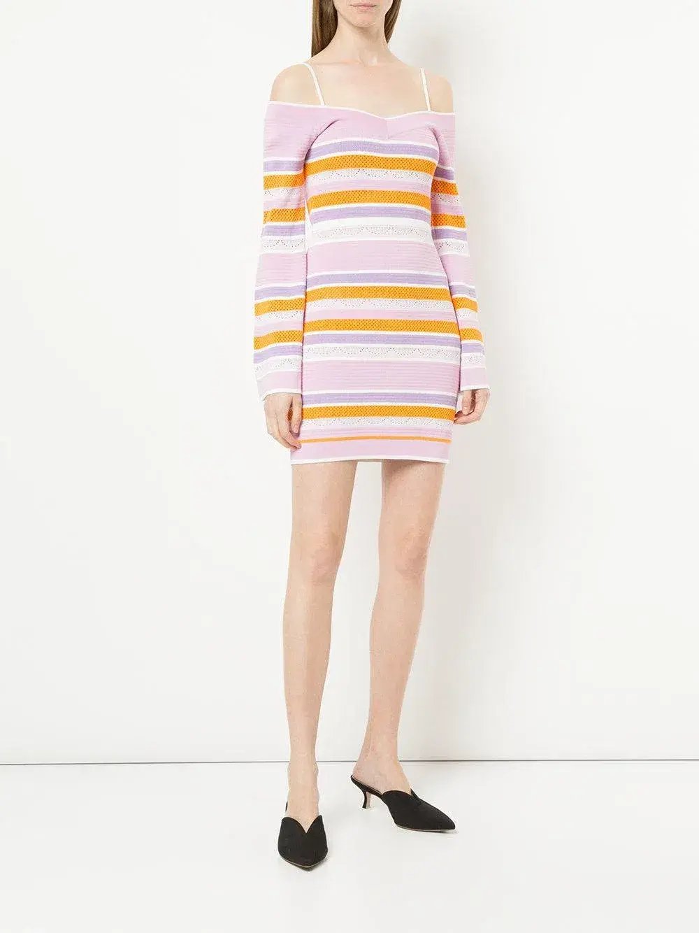 Alice McCall Pocketful of Rainbow Dress Pink Stripe Print Size 8 photo 3