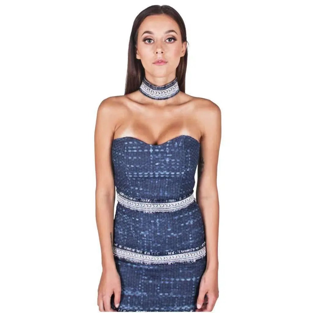 Eliya the Label Marina Dress Blue Size Size 6 photo 3