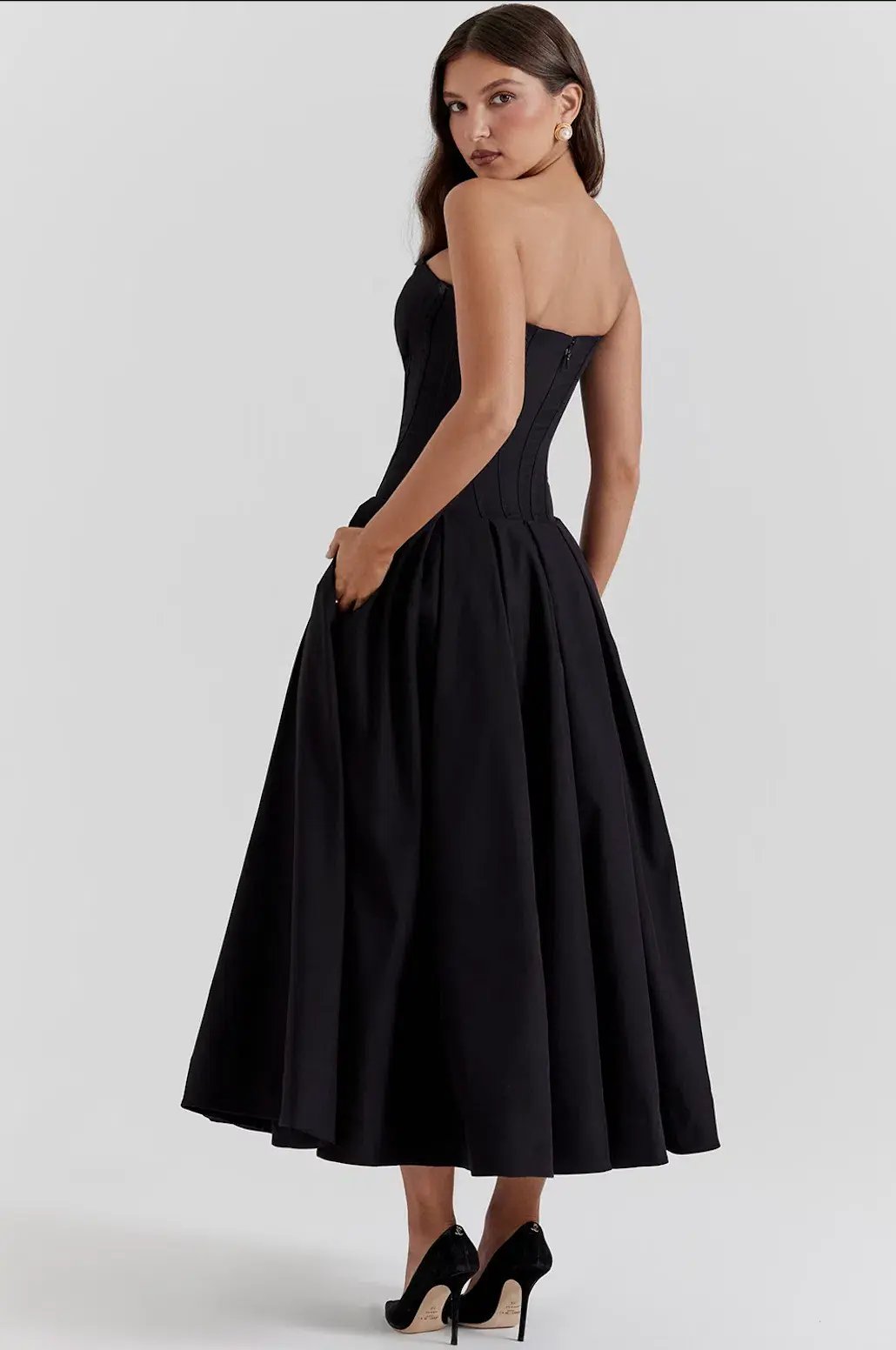 House of CB Lady Dress in Black Size L / AU 12 photo 3