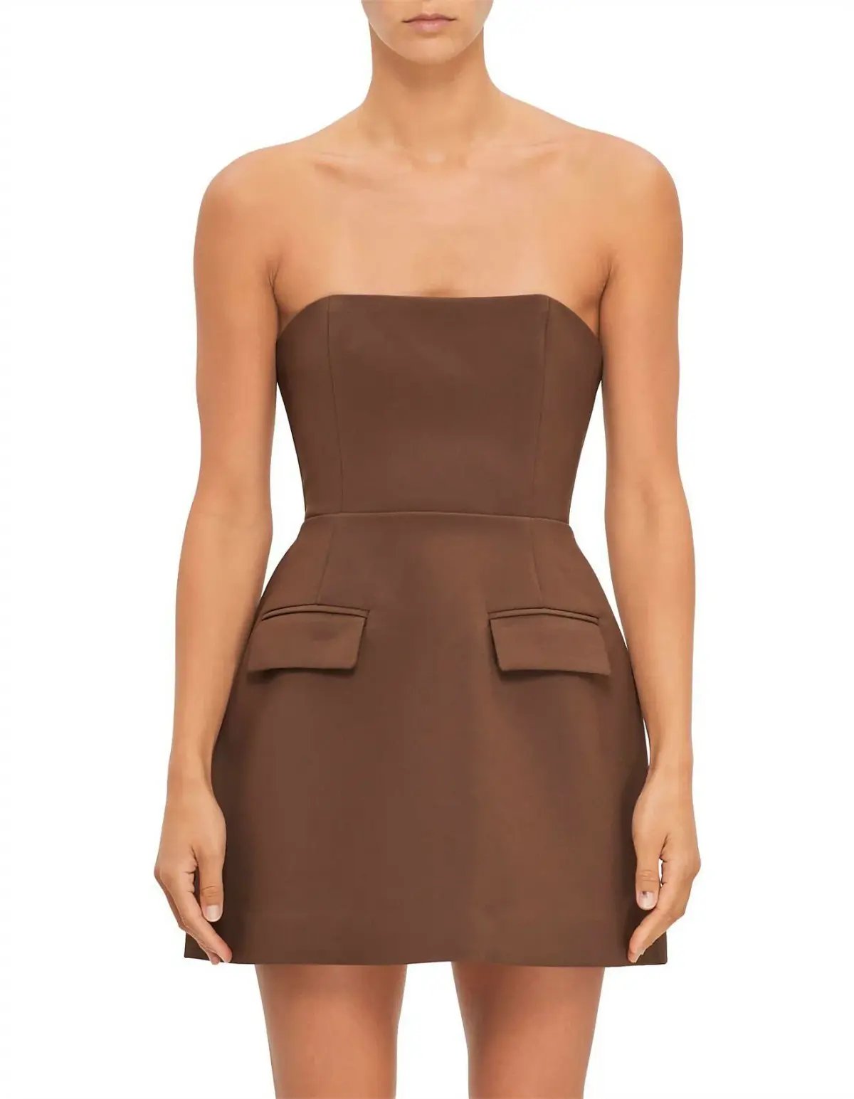 Odd Muse The Ultimate Muse Strapless Dress in Chocolate Size M photo 2