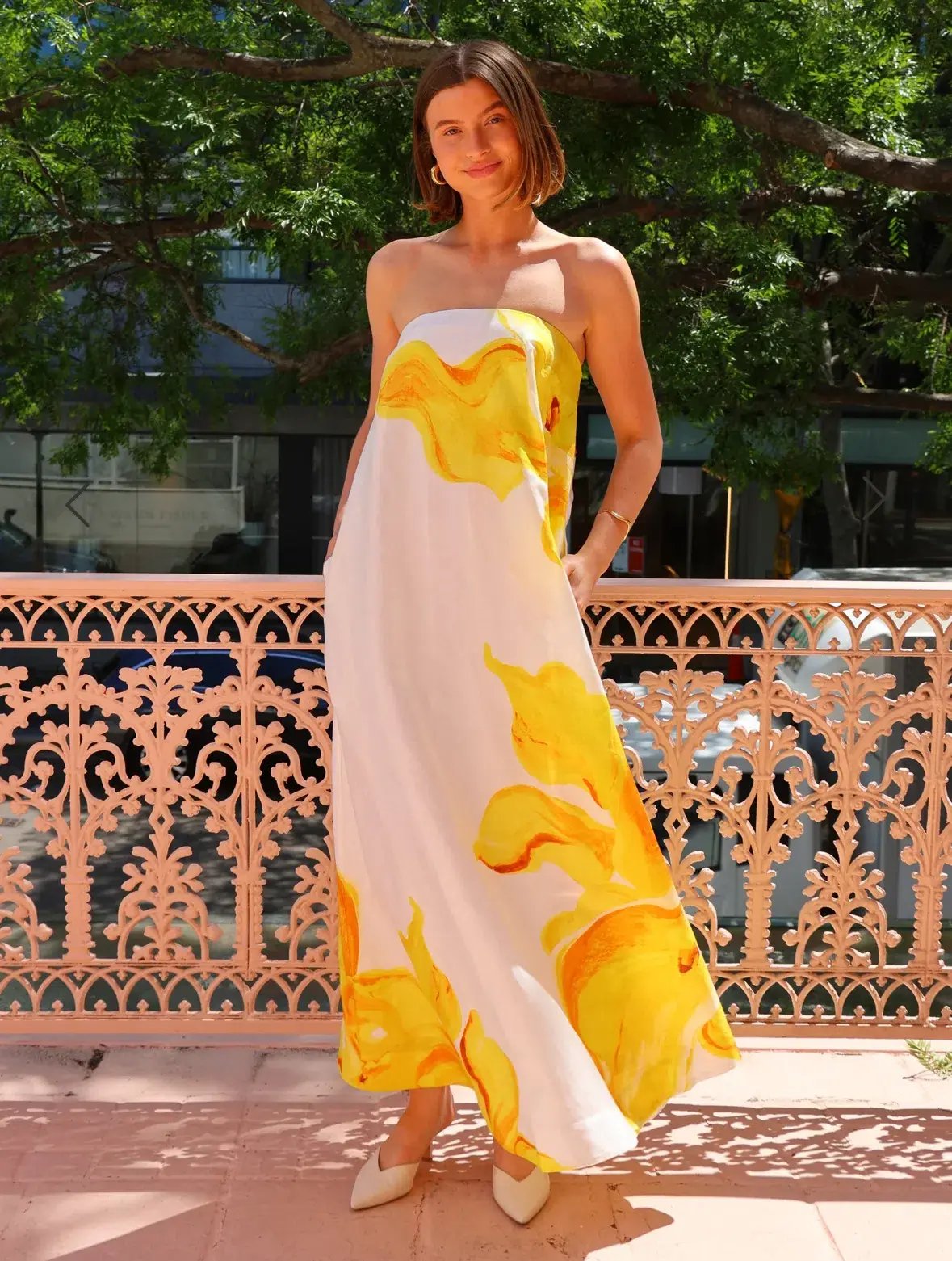 Acler Hopton Dress in Ivory Calla Lily Size 10 photo 2