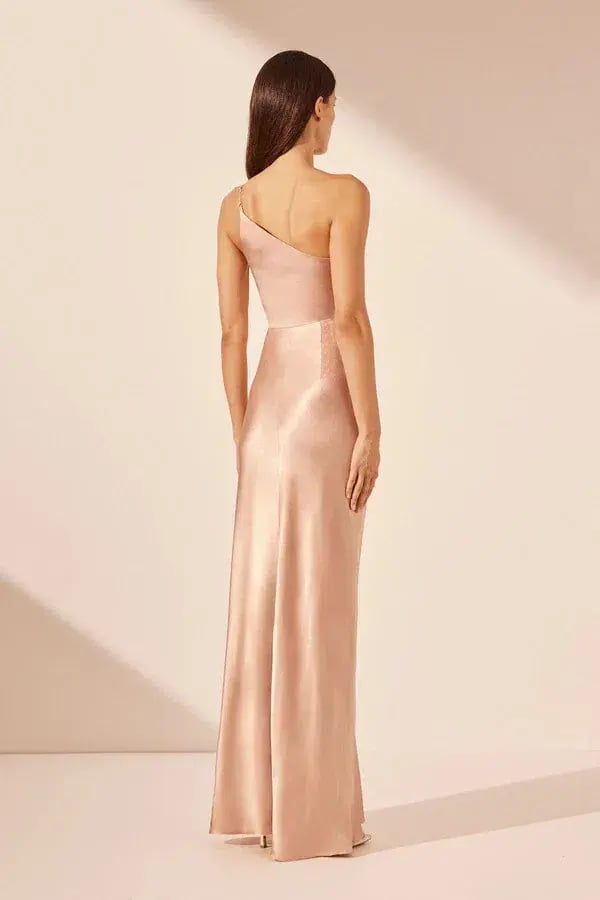 Shona Joy La Lune Asymmetrical Maxi in Desert Rose Size AU 10 photo 2