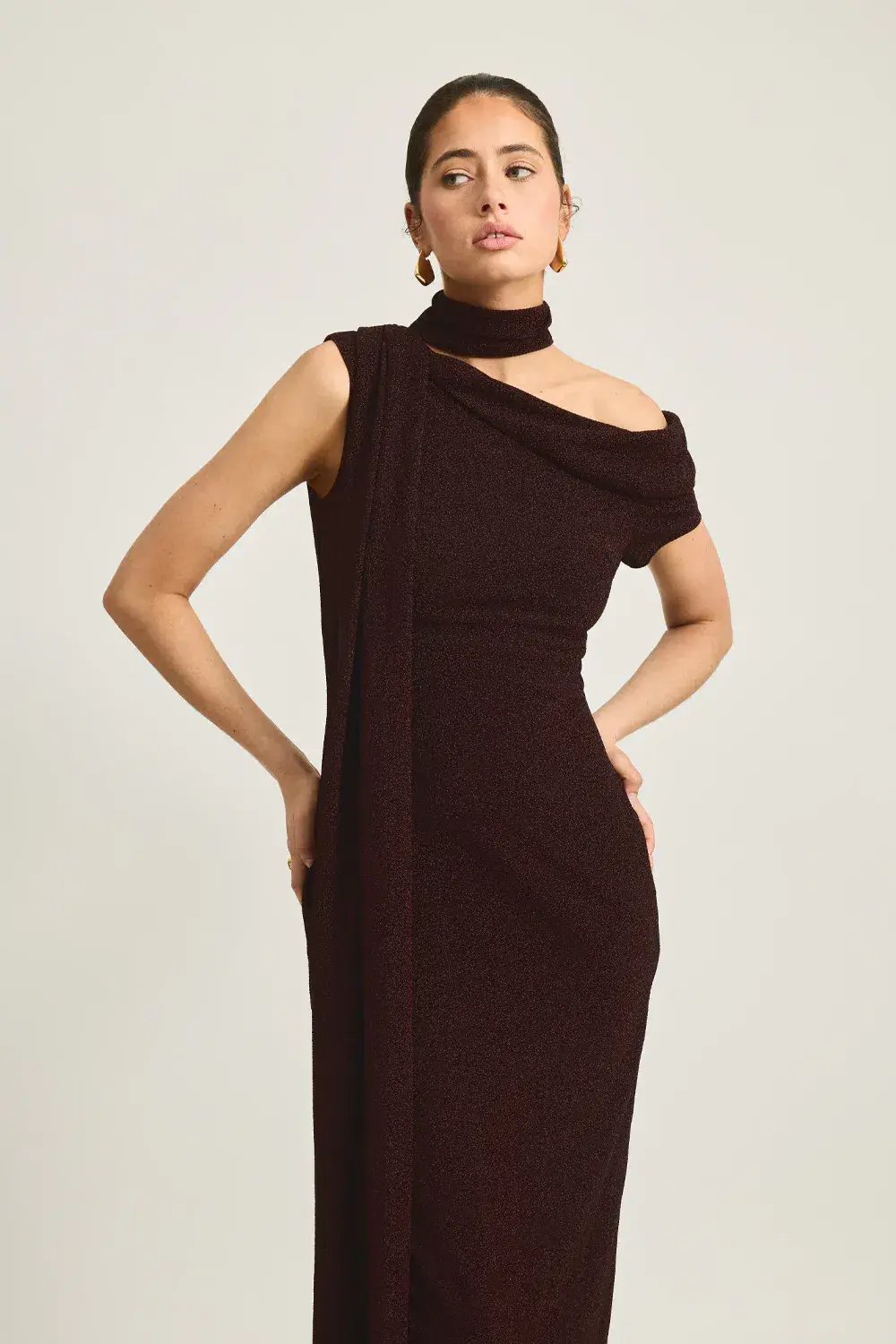 Tojha Izara Maxi Dress Brown Size AU 8 photo 4