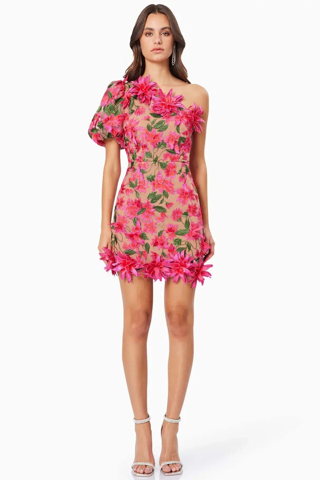 Elliatt Valentina One Shoulder Mini Dress Floral Size S / AU 8 photo 5