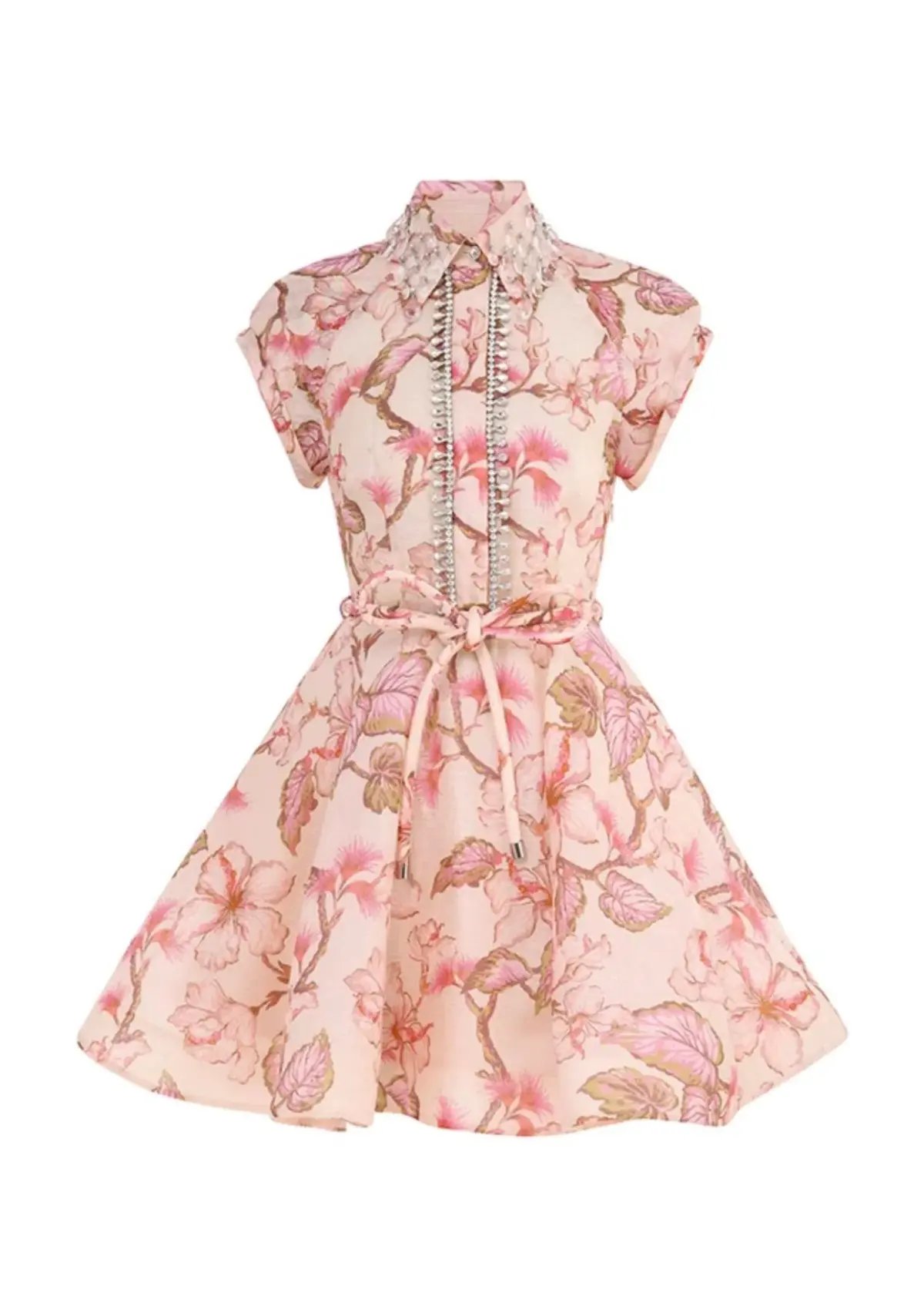 Zimmermann Matchmaker Flip Dress Pink Floral Size 2/ AU 12 photo 3