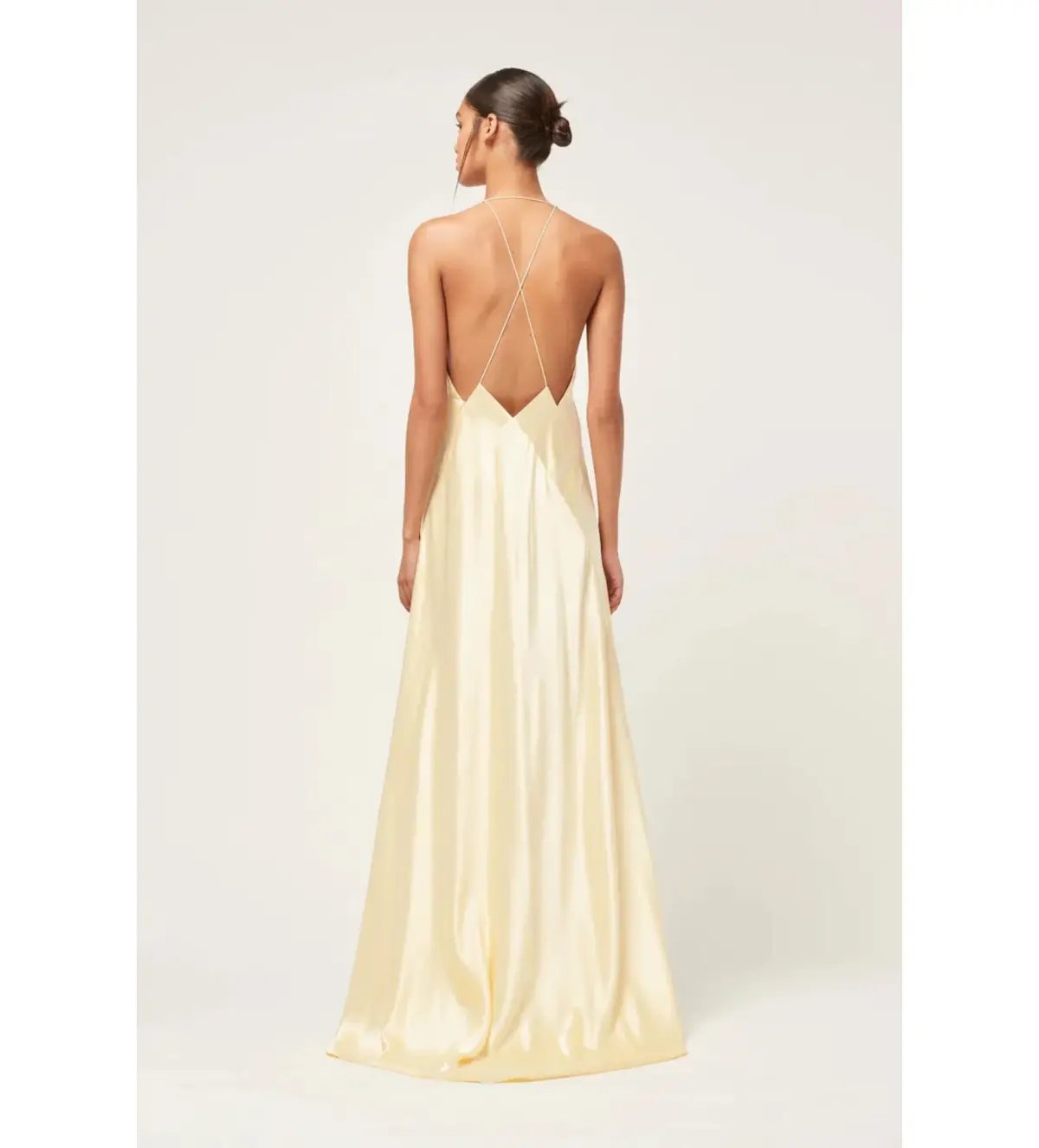 Michael Lo Sordo Bond 007 Paloma Dress Pale Yellow Size 6/XS photo 3