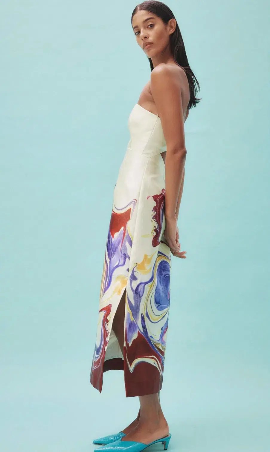 Alemais Luca Corset Dress Print Size 14 photo 2