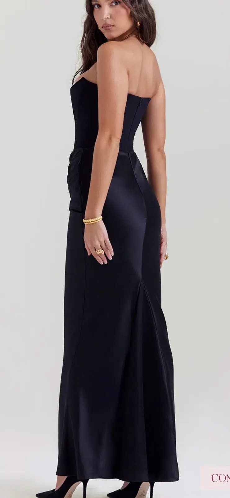 House of CB Persephone Black Strapless Corset Dress Size Medium (Fits Small, Aus size 8) photo 4