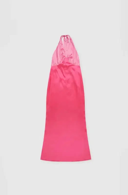 The Wolf Gang Oahu Slip Dress Hot Pink Size M / AU 10 photo 6