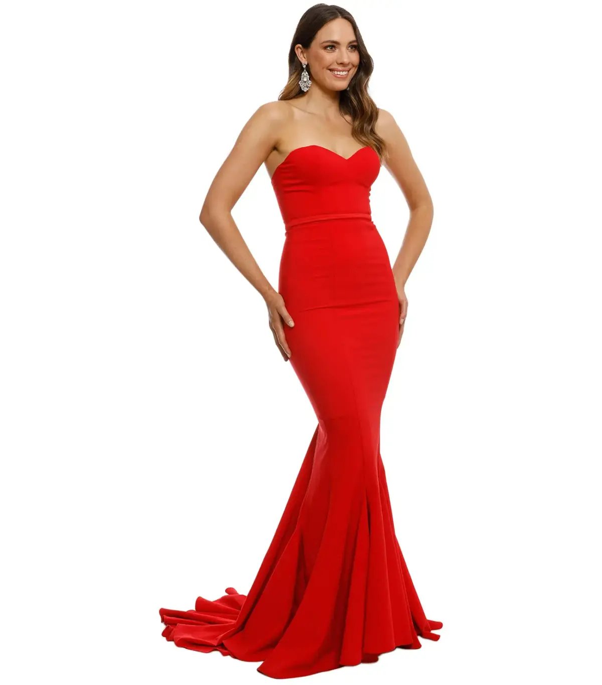 Elle Zeitoune Adrianna Gown Red Size AU 6 photo 2