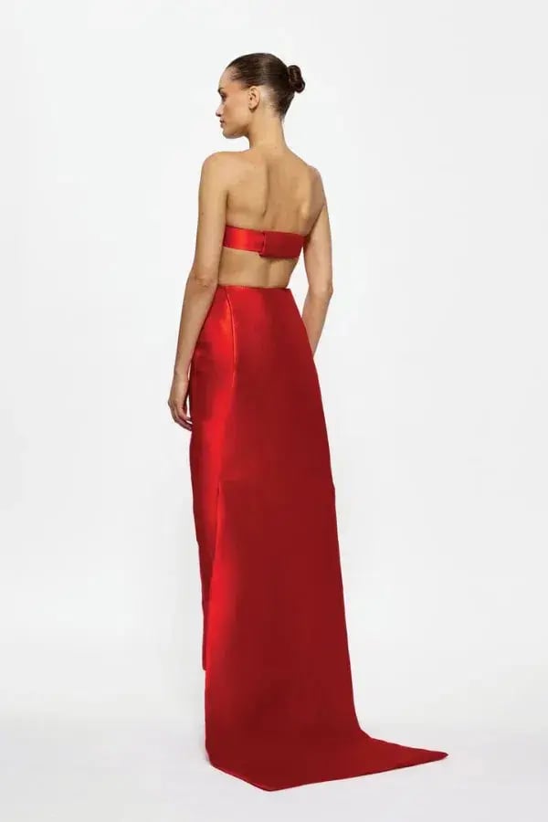 Effie Kats Zahara Dress Maxi Red Size AU 8 photo 3