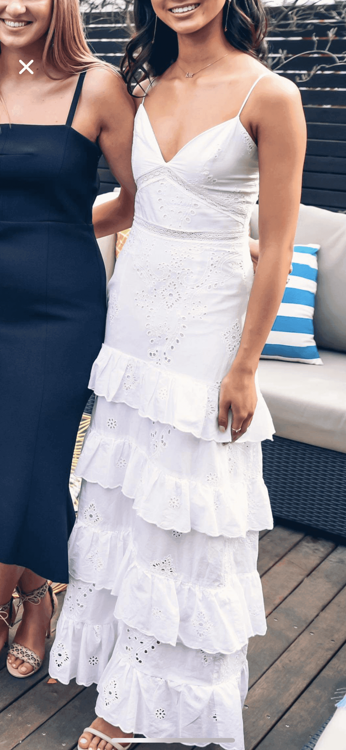 NICHOLAS White Broderie Dress Size 6 photo 5