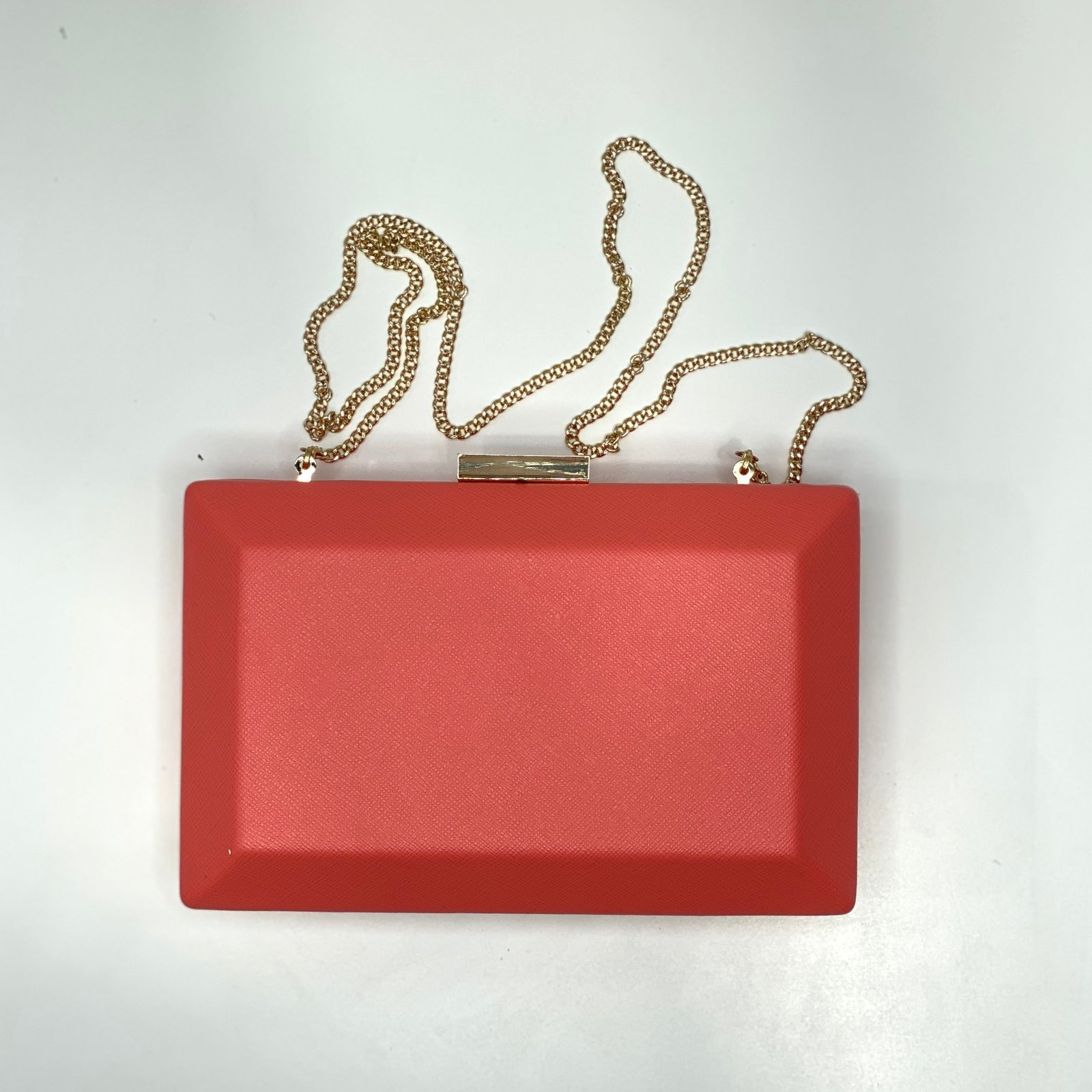 OLGA BERG AVA RECTANGULAR CLUTCH - CORAL photo 5