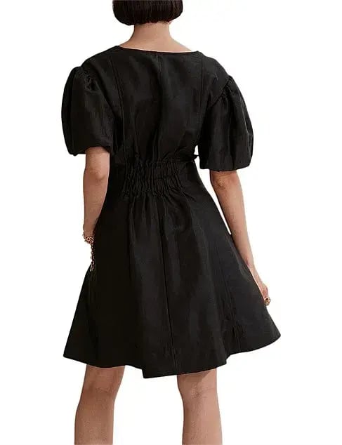 Country Road Cinched Mini Dress Black Size 8 photo 2