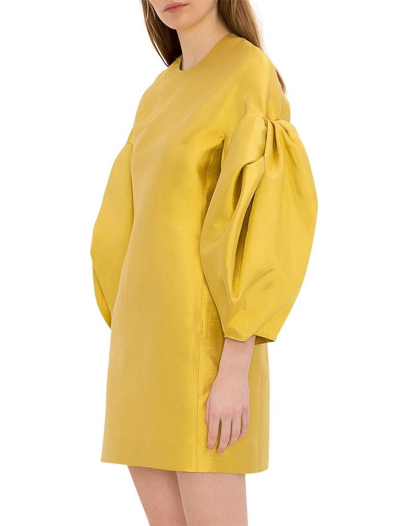 Bianca Spender Gold Silk Taffeta Minuta Dress photo 4