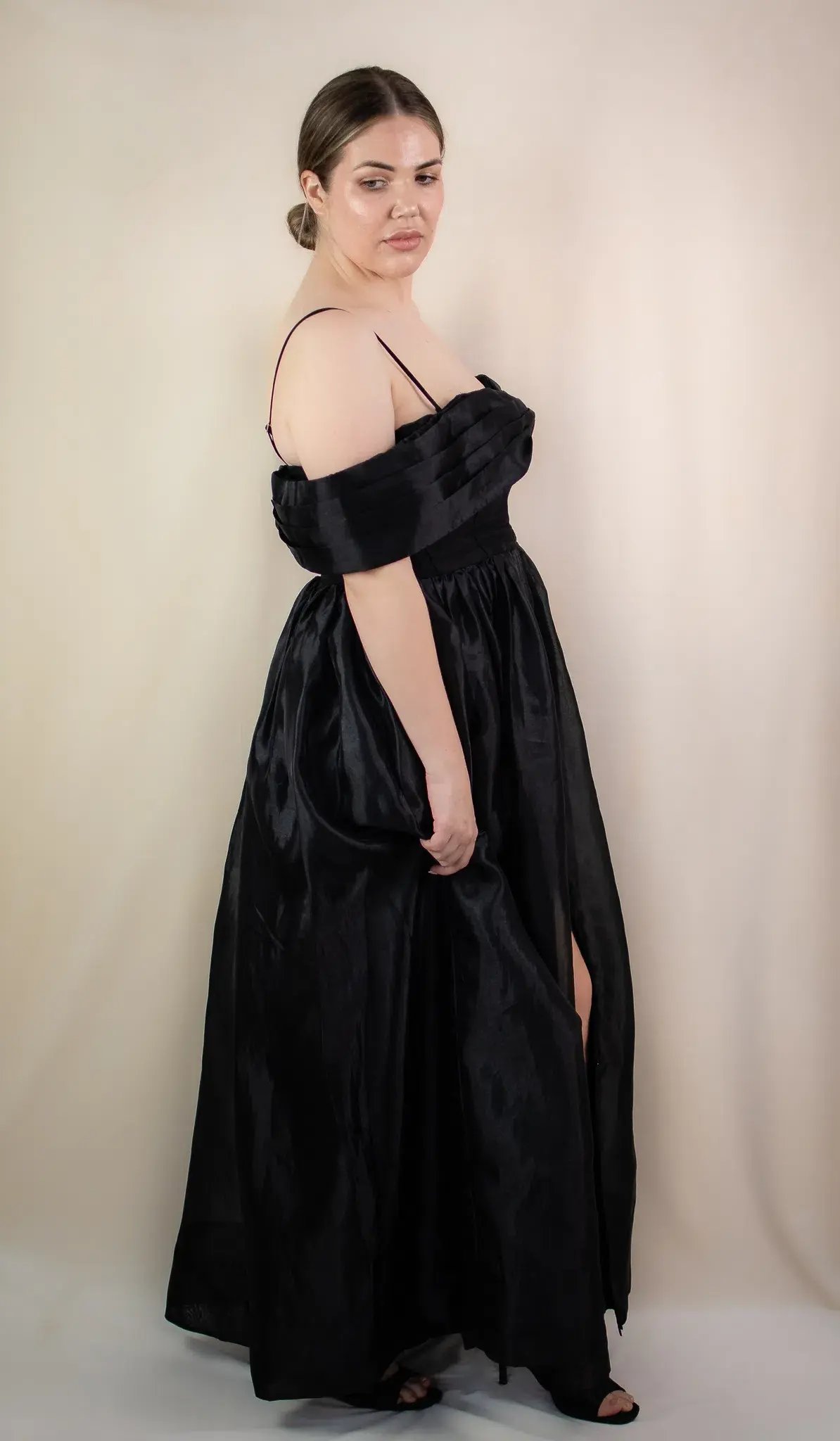 Aje Cordelia Corseted Maxi Dress Black Size 16 photo 3