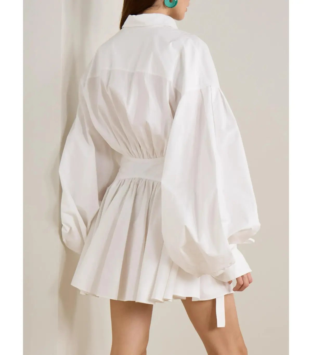 Zimmermann Rebellion Poplin Mini Dress in Ivory Size 0 / AU 8 photo 2