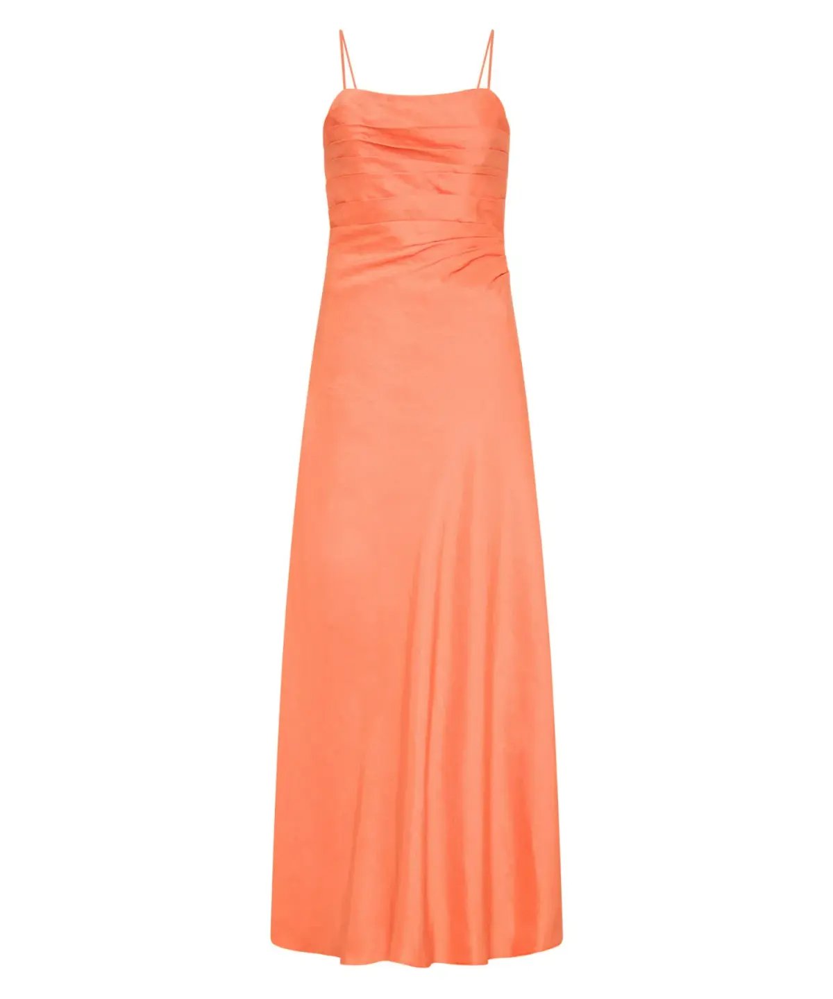 Aje Clarice Draped Maxi Dress in Sunset Orange Size AU 12 photo 5