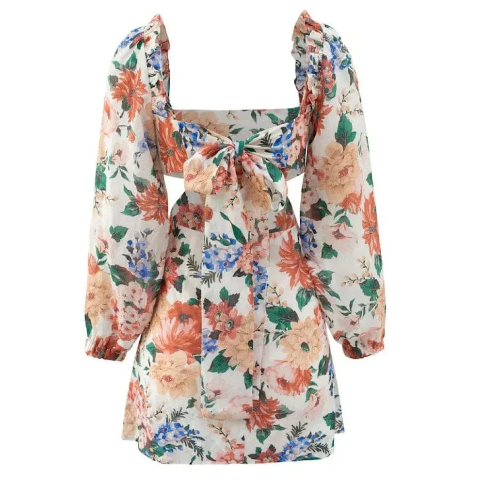 Sofia The Label Goldie Cut Out Mini Dress Floral Size S / AU 8 photo 4