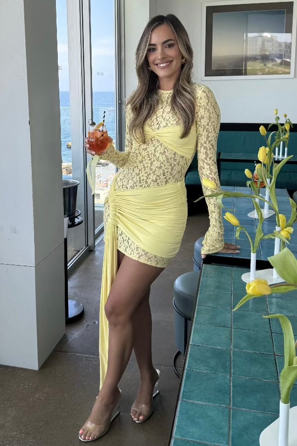 DECONDUARTE ORTIGIA DRESS - BABY YELLOW photo 2