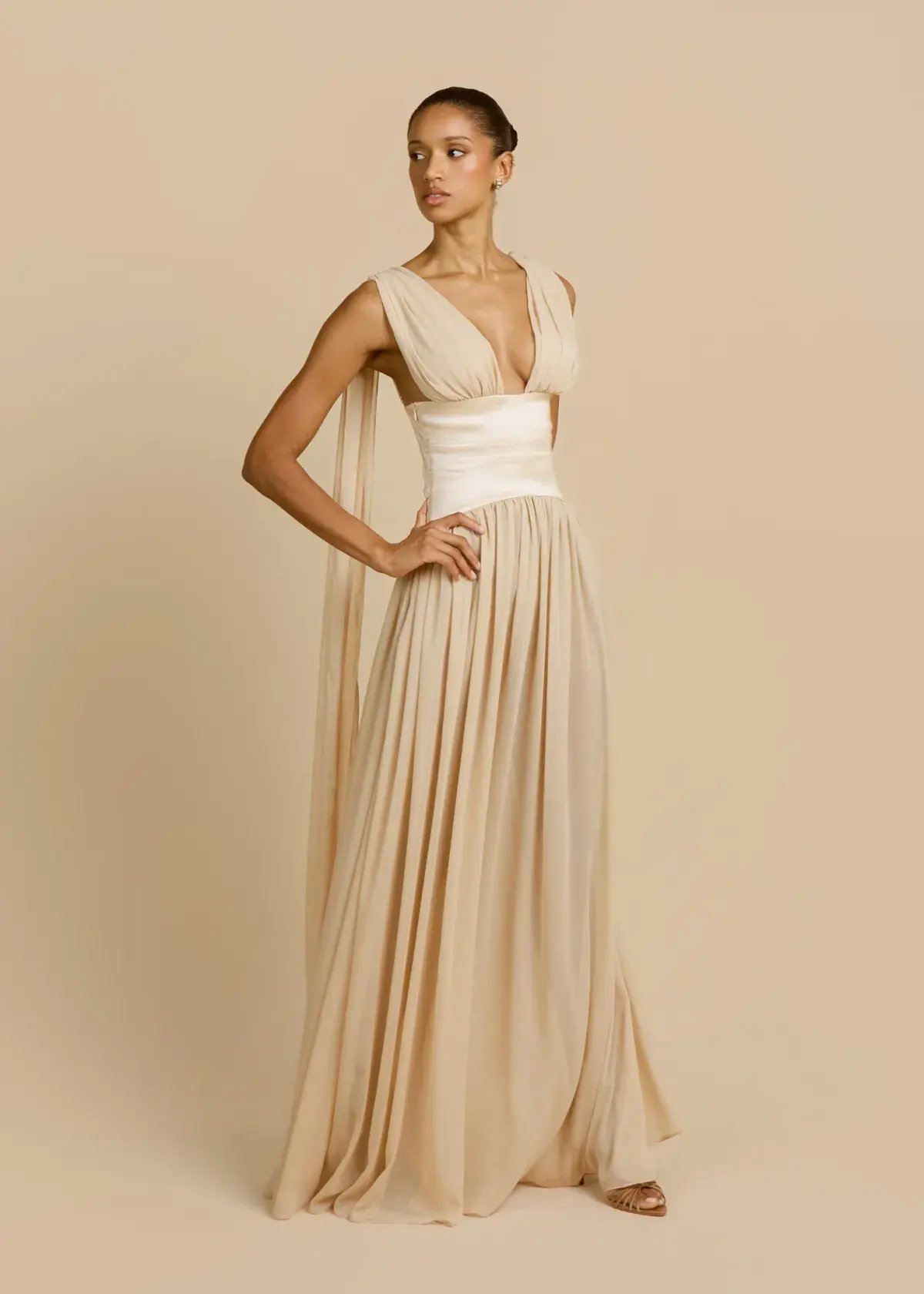 Arcina Ori Ramona Dress - Champagne Size S photo 4