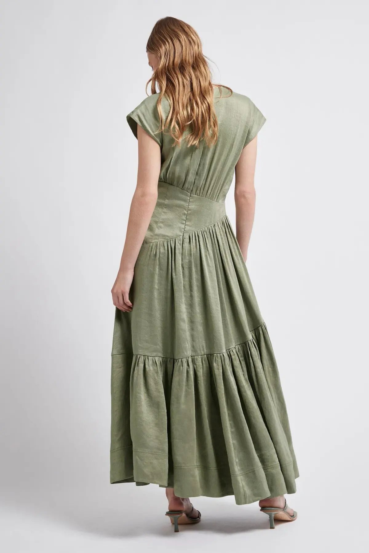 Aje Reflection Dress in Oakmoss photo 2