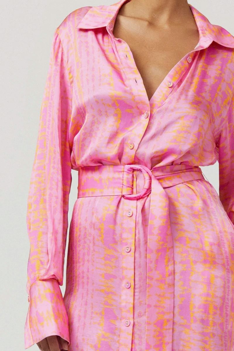 SUBOO LEYLA MINI SHIRT DRESS - PRINT photo 4