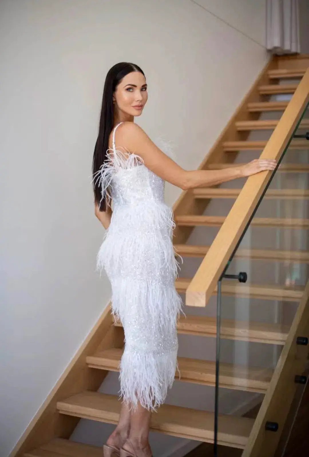 Rachel Gilbert Frenchy Dress White 2/ AU 10 photo 2