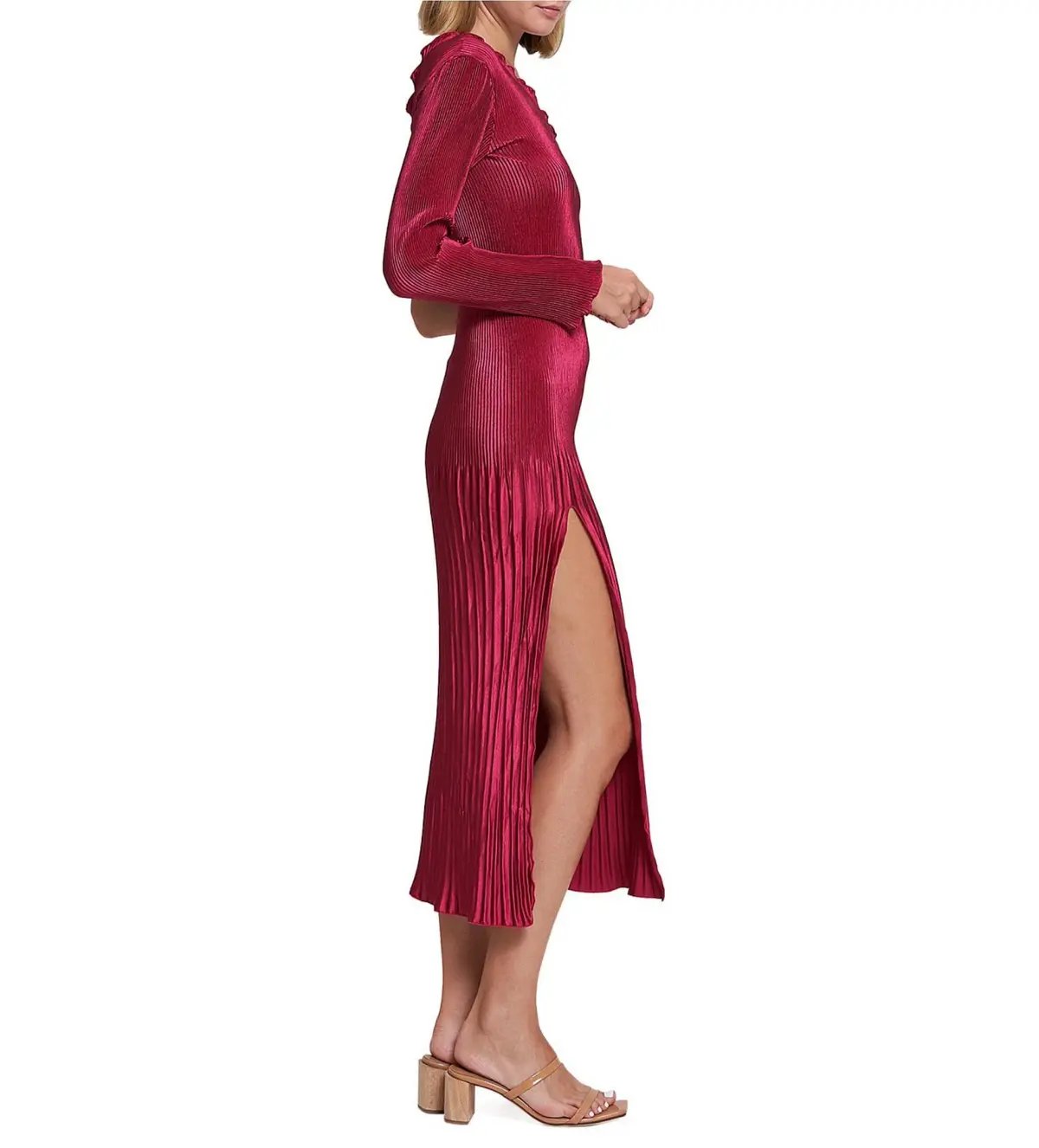 L'Idee Soirée One Shoulder Sleeve Gigi Gown Red Size AU 8 photo 3