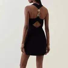 Rachel Gilbert Blaine Mini Black Size 10 photo 2